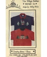 Quilt Pattern Sweatshirt Country House &amp; Trees Village Peddler by Kathy ... - £7.61 GBP