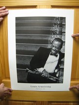 Louis Armstrong Poster Mint 1956 Face Shot with Trumpet High Society - £215.48 GBP