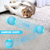 Pet Cat Toy LED Light-Emitting Funny Cat Ball USB Charging Smart Cat Self-Hi Toy - £15.28 GBP