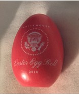 TRUMP WHITE HOUSE EASTER 2018 PINK EGG WOOD PRESIDENT REPUBLICAN SIGNATU... - $34.44 CAD