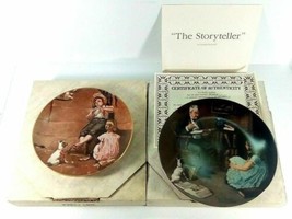 Knowles Norman Rockwell Collector Plate The Story Teller &amp; Music Master ... - $13.84