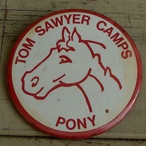 Great Vintage Tom Sawyer Camps Pony Button, Very Good Cond - £4.68 GBP