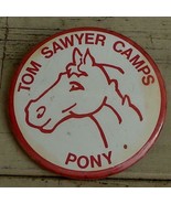 Great Vintage Tom Sawyer Camps Pony Button, VERY GOOD COND - $112.05 MXN