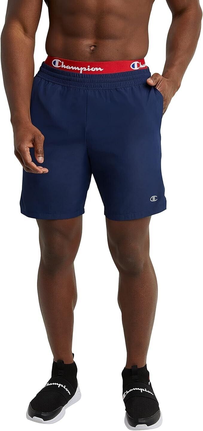 Primary image for Champion Athletic Shorts Mens 2XL Navy Blue Lightweight NOT Lined NEW