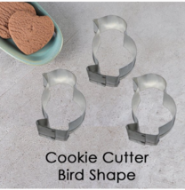 Bird Shape Tin Plated Steel Cookie Cutter 1pc - £1.55 GBP