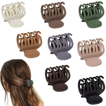 8PCS Claw Clips for Thin Hair Women 1.6 Small Claw Clips Matte Medium Hair - £11.83 GBP