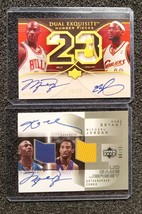 23/23 Michael Jordan, Lebron James, Kobe Bryant Dual Autograph Card Lot.... - £3.07 GBP