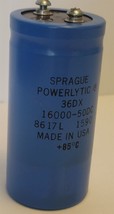 Sprague Powerlytic Capacitor 36DX 16000-50DC - £7.49 GBP