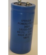 Sprague Powerlytic Capacitor 36DX 16000-50DC - $9.87