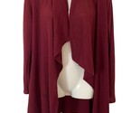 Knox Rose Open Front Cardigan Womens Size S Burgundy Boho Cardigan - $13.26