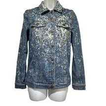 dittos boyfriend splatter denim jean jacket size S - £27.21 GBP