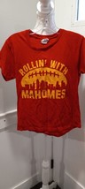Patrick Mahomes Kansas City Chiefs Football Youth T-Shirt Size Large - £11.79 GBP