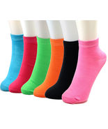 12 Pairs Pair Womens Multi Color Ankle Quarter Socks Size 9-11 - £16.49 GBP