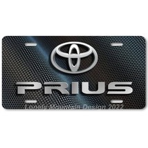 Toyota Prius &amp; Logo Inspired Art on Carbon FLAT Aluminum Novelty License... - £14.50 GBP