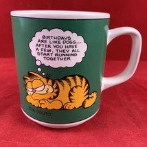 Garfield 1978 VTG Birthdays Like Dogs Coffee Cup Tea Mug Vintage Enesco E-7415 - £15.00 GBP