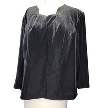 Jessica Howard Black Velvet Blazer Size 18W - $34.65
