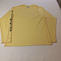 Columbia PFG M1409 Mens Yellow Fishing Graphic Long Sleeve Pullover Shirt Size S image 2