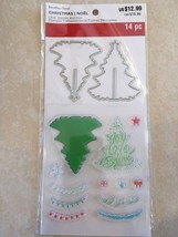 Decorate A Tree Clear Stamp &amp; Die Set By 529293 Christmas New - £20.77 GBP