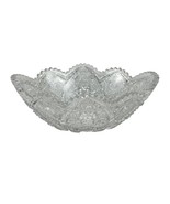 American Brilliant Cut Glass 11&quot; Oblong Deep Cut Crystal Bowl Sawtooth Rim - $4,151.90 MXN