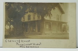 RPPC NY Chemung House / Morley Hotel Real Photo udb Postcard F11 - £19.43 GBP