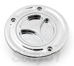 Chrome Gas Cap Kawasaki ZX10R 2006-2016 2017 2018 2019 2020 Fuel Tank ZX... - $39.98