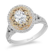 Enchanted Disney Fine Jewelry For Yellow White 1 1/2 CTW Jasmine Engagement Ring - £71.28 GBP