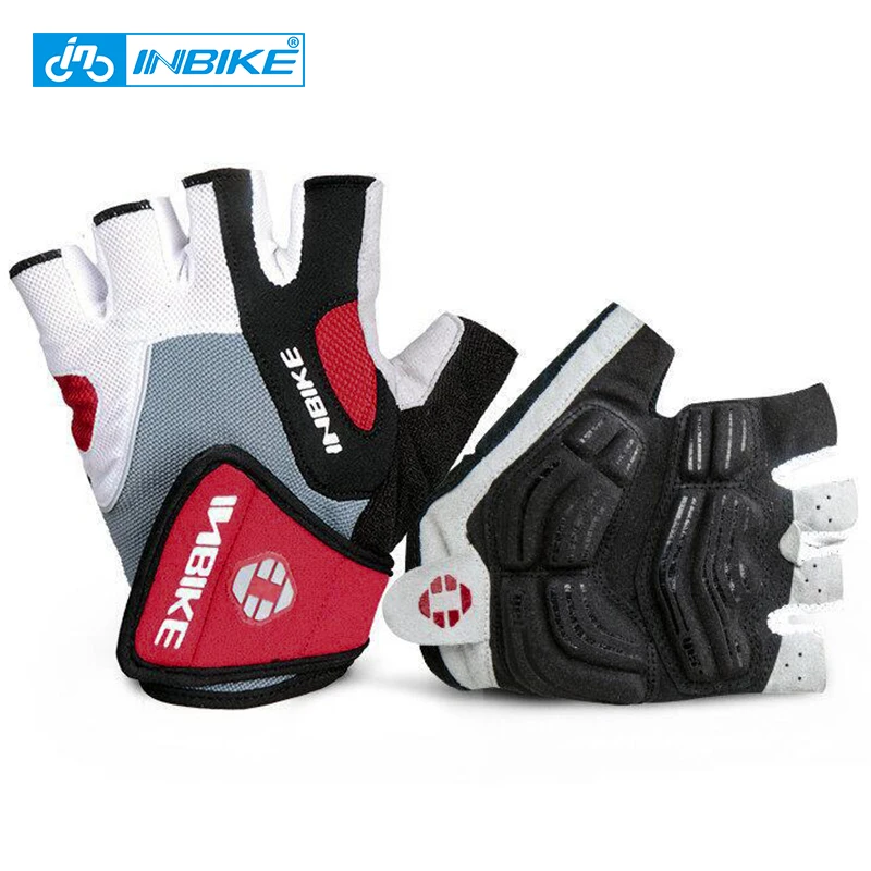 Sporting INBIKE Shockproof GEL Pad Cycling Gloves Half Finger Sporting Gloves Me - £29.46 GBP