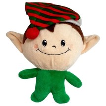 Christmas Holiday Elf Boy with Hat 8-1/2&quot; Doll Plush Toy Stuffed Animal - £5.32 GBP