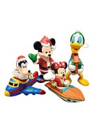 Vintage Mickey &amp; Minnie Mouse Goofy And Donald Duck Christmas Holiday Or... - $460.72 MXN