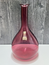 Peter Greenwood Studio Art Glass Tall 12&quot; Vase Vessel Purple Hand Blown ... - £97.78 GBP