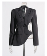 Hollow Out Backless Slimming Blazers For Women - £97.53 GBP