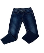 Silver Aiko Kick Flare Womens Sz W26 Blue Jeans Low Rise Capri Denim Pants - $21.78 CAD