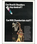L.A. Lakers Wilt Chamberlain 1968 Head &amp; Shoulders Shampoo advertisement... - £3.37 GBP