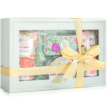 Mother&#39;s Day Gifts for Mom Women Her, Rose Water Lotion Gift Set 4PC: Hand &amp; Foo - £24.14 GBP