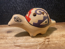 Ocarina Folk Art Whistle Flute Turtle Clay Pottery - Hand Made South Ame... - $182.19 MXN