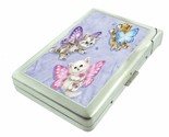 Butterfly Fairy Kittens 100&#39;s Cigarette Case lighter ID Holder Wallet - $30.33 CAD