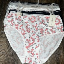 Laura Ashley Womens Brief Underwear Panties Floral 5-Pair Cotton Blend (B) ~ L - £22.09 GBP