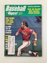 VTG Baseball Digest June 1976 Cleveland&#39;s Rick Manning and Roy White - £7.55 GBP