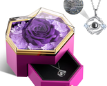 Gifts for Wife from Husband, Preserved Rose with I Love You Necklace - W... - $35.96