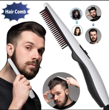 Cepillo de pelo multifuncional para hombre, cepillo eléctrico de pelo, planchado - £21.94 GBP