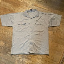 Bare Fox B-Fox Shirt Mens Short Sleeve Button Up Polo Beige Sz Medium NWOT - $19.80