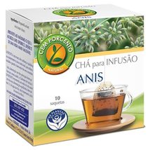 Cem Porcento - Anis/Anise (Pimpinella anisum L.) - 8 x 10 teabags (count... - £27.05 GBP