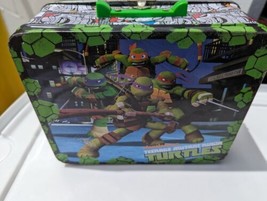 TMNT Teenage Mutant Ninja Turtles 2012 Nickeloden Metal Lunchbox Rust Se... - £13.32 GBP