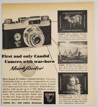 1947 Print Ad Argus 21 Candid Cameras with Markfinder Made in Ann Arbor,... - £8.00 GBP