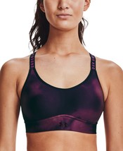 Under Armour Womens Activewear Printed Medium Impact Sports Bra,Purple,L... - $53.00
