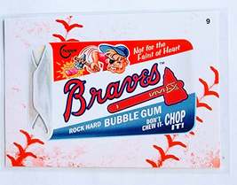 2016 Topps MLB Baseball Wacky Packages Braves Rock Hard Bubble Gum Lace Parallel - £4.70 GBP