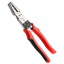 Lineman&#39;S Pliers, Combination Pliers With Wire Stripper/Crimper/Cutter F... - £17.17 GBP