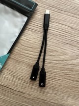 USB C Splitter Dual USB C Headphone &amp; Charger 2-in-1 type C Audio Adapte... - £11.61 GBP