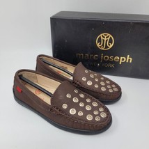 Marc Joseph NY Kids Loafers Sz 12 Mott ST Slip-On Shoes Brown Nubuck Boys - £20.74 GBP