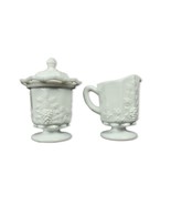 Westmoreland Glass Paneled Grape Creamer and Covered Sugar Extra Large H... - $479.54 MXN